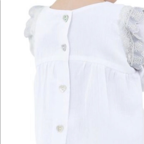 Leah + Rae Everly Embroidered White Blouse 12-18 M - Picture 2 of 4